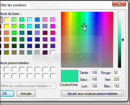 comment trouver le code rgb d'une couleur