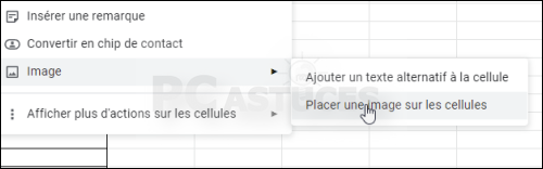 Pc Astuces Ins Rer Une Image Dans Une Feuille De Calculs Google Sheets