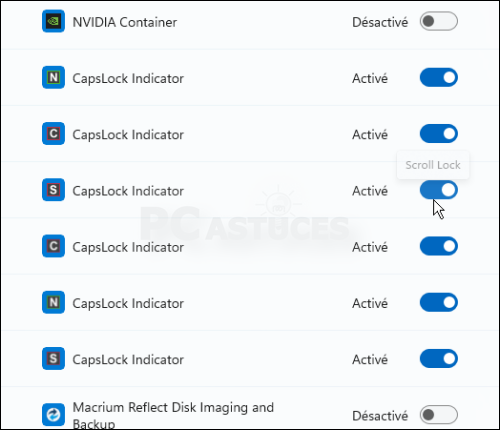 PC Astuces Afficher l état des touches Verr Maj Verr Num et Arrêt